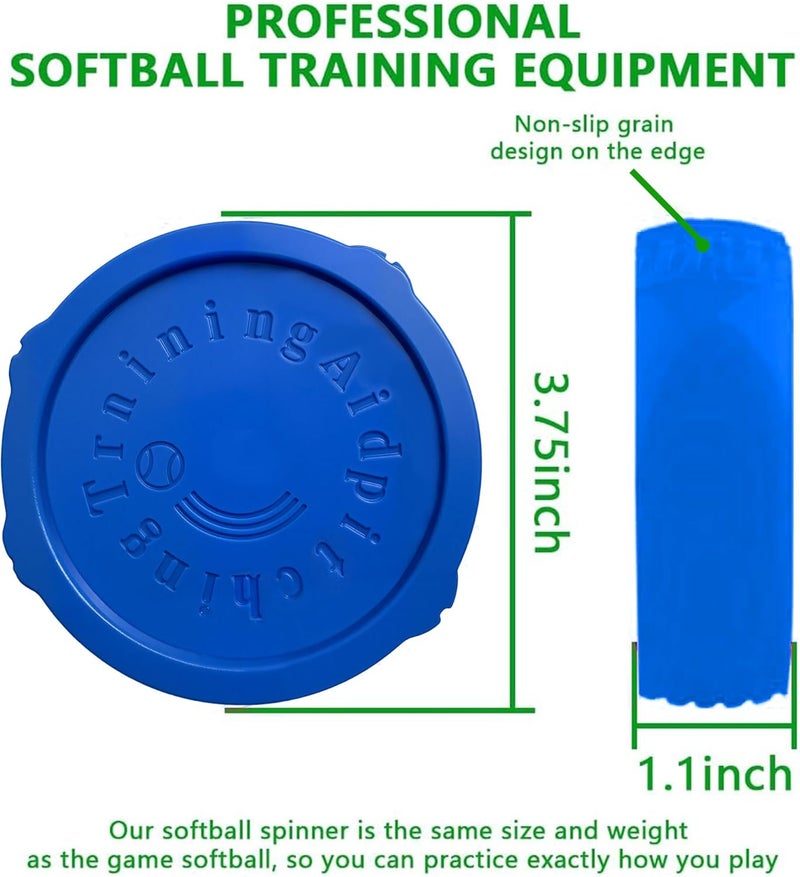 Mogseek Spin Right Softball Spinner Fastpitch, 12Inches Softball Training Equipment for Pitcher Overhand Thrower Training Aid Equipment for Sports Practice Softballs & Top Collegiate Program - Image 3